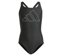 Maillot de bain 1 pièce fille adidas Performance Big Bars Noir 5/6 ans