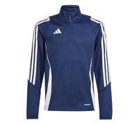 Adidas Tiro24 Half Zip Sweatshirt Bleu 11-12 Years Garçons,Filles