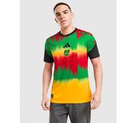 ADIDAS PERFORMANCE Maillot 'Jamaik 26 x Bob Marley' jaune d'or / citron vert / rouge feu / noir, Taille XS