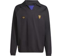 Adidas Manchester United Terrace Icons Drill Sweatshirt Gris S Homme