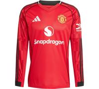 Adidas Manchester United Long Sleeve Home Shirt 2025 2026 Adults Rouge L Male