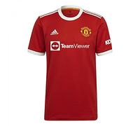 Adidas - MANCHESTER UNITED Saison 2021/22, Maillot, Home, Équipement de jeu, Homme, Real Red, XS