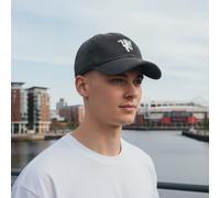 Adidas Manchester United Velours Casquette Baseball Gris Carbone Rouge Devils