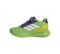 Adidas Marvel Run Falcon 5 Elastic Lace & Strap Basket, Hulk Semi Solar Green White Collegiate Purple, 33 EU