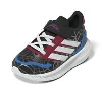 adidas Marvel Run Falcon Baskets pour bébé garçon avec dentelle élastique et lanières, Spider Man Noir Blanc Pure Rubis, 5.5 Child
