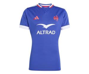 adidas men france rugby performance fit replica jersey blue 3xl