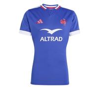 adidas men france rugby performance fit replica jersey blue l