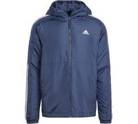 Adidas 3 Stripe Essential Hooded Jacket Mens Encre de légende S Male