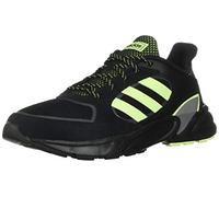 adidas Men's 90s Valasion Fashion Sneakers Core Black/Hi Res Yellow/Grey Three