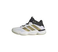 Adidas Chaussures d'intérieur Courtstabil Homme Blanc/Or métallisé/Noir Taille 48 2/3