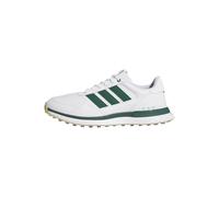 adidas Homme S2G 26 Leather Spikeless Golf Shoes, FTWR White/Collegiate Green/Gum 3, 41 1/3 EU