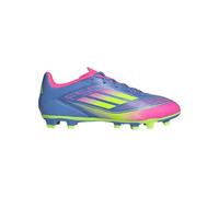 adidas Men's Chaussure F50 Club Terrain Souple/Multi-Surfaces, Blue Fusion/Lucid Lemon/Lucid Pink, 45 1/3