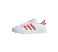 adidas Men's Chaussure Grand Court Cloudfoam Comfort, Cloud White/Preloved Scarlet/Cloud White, 41 1/3
