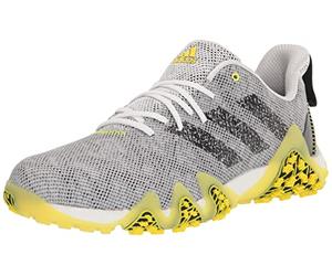 adidas Men's CODECHAOS 22 Golf Shoe, FTWR White/Core Black/Beam Yellow, 7.5
