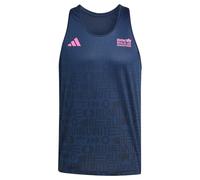 adidas Men's Débardeur imprimé intégral BMW Berlin-Marathon 2025, Collegiate Navy, S