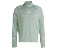 adidas Ultimate High Visibility Half-Zip Maillot De Course Hommes - Gris, Taille S