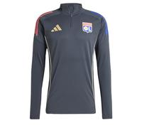 adidas Men's Haut d'entraînement Olympique Lyonnais Tiro 25 Competition, Carbon/Hazy Beige, XS