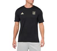 adidas Men's Los Angeles Football Club MLS Short Sleeve T-Shirt, Black LAFC Small Logo, 3X-Large