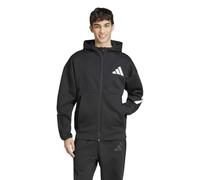 adidas Men's Nouvelle Veste de survêtement à Capuche entièrement zippée Z.N.E., Black/White, M