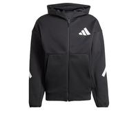 adidas Men's Nouvelle Veste de survêtement à Capuche entièrement zippée Z.N.E., Black/White, S