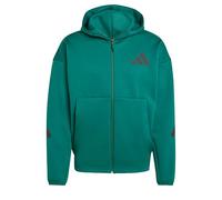 adidas Men's Nouvelle Veste de survêtement à Capuche entièrement zippée Z.N.E., Collegiate Green, M