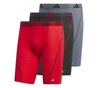 Adidas Men's Performance Mesh Long Boxer Brief Underwear (3-Pack), for Active Sport and All Day Comfort, Better Scarlet/Black/Onix Grey, XX-Large