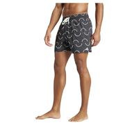 adidas Men's Short de Bain Logo Wave CLX, Black/Off White, XL