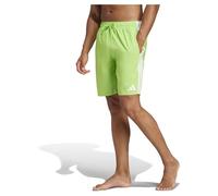 adidas Men's Short de Natation 3 Bandes 20,3 cm, Team Semi Sol Green2 / White, M