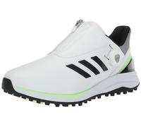 adidas Men's Solarmotion Spikeless BOA Lightstrike 24 Golf Shoes, Footwear White/Core Black/Green Spark, 10
