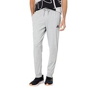 adidas Men's Standard Essentials Single Jersey Tapered Cuff Pants, Medium Grey Heather, 3X-Large