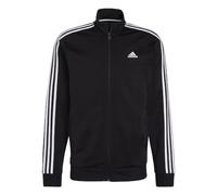 adidas Men's Standard Essentials Warm-Up 3-Stripes Track Top, Black/White, XX-Large