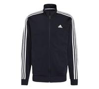 adidas Men's Standard Essentials Warm-Up 3-Stripes Track Top, Legend Ink/White, Medium