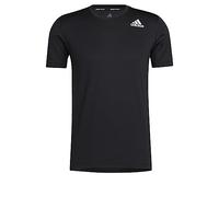 adidas Men's Standard Techfit Fitted Tee, Black, Small