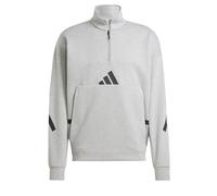 adidas Men's Sweat-Shirt 1/4 Zip Z.N.E., Medium Grey Heather, XL