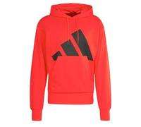adidas Men's Sweat-Shirt à Capuche French Terry Grand Logo Essentials, Pure Ruby/Black, 3XL