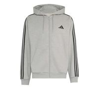 adidas Men's Sweat-Shirt à Capuche Zip intégral French Terry 3 Bandes Essentials