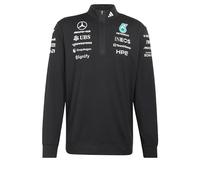 adidas Men's Sweat-Shirt Mercedes - AMG Petronas Formula 1 Team Engineers Quarter Zip, Black, 2XL