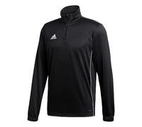 adidas Mens Sweatshirt (Long Sleeve) Core 18 Training Top, Black/White, CE9026, Size S
