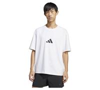 ADIDAS SPORTSWEAR T-Shirt fonctionnel 'Z.N.E.' noir / blanc, Taille M