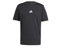 adidas - Essentials Small Logo Single Jersey Tee - T-shirt - 3XL - black / white