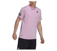 Adidas Mens T-Shirt (Short Sleeve) Club Tennis 3-Stripes T-Shirt, Blilil, HN3905, Size L M