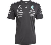 Adidas Homme Mercedes - AMG Petronas Formula One Team Driver Jersey Black Men, Black/White, XL