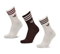 Adidas Mid Cut Crew 3 Pack Unisexe - Chaussettes, Blanc - Taille 34-36 White 34-36
