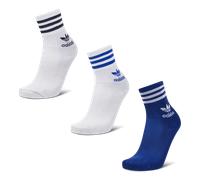 Adidas Mid Cut Crew 3 Pack Unisexe - Chaussettes, Blanc - Taille 34-36 White 34-36