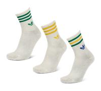 Adidas Mid Cut Crew 3 Pack Unisexe - Chaussettes, Blanc - Taille 37-39 White 37-39