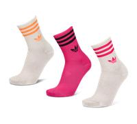 Adidas Mid Cut Crew 3 Pack Unisexe - Chaussettes, Blanc - Taille 37-39 White 37-39