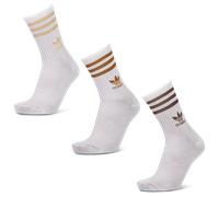 Adidas Mid Cut Crew 3 Pack Unisexe - Chaussettes, Blanc - Taille 43-45 White 43-45
