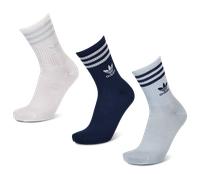 Adidas Mid Cut Crew 3 Pack Unisexe - Chaussettes, Bleu - Taille 37-39 Blue 37-39