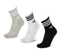 Adidas Mid Cut Crew 3 Pack Unisexe - Chaussettes, Gris - Taille 43-45 Grey 43-45