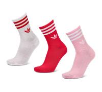Adidas Mid Cut Crew 3 Pack Unisexe - Chaussettes, Rose - Taille 43-45 Pink 43-45